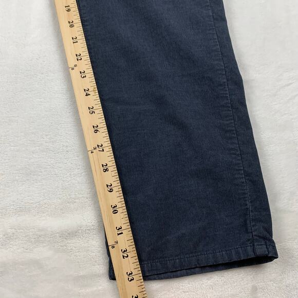 Faherty Stretch Corduroy Pants Mens 31 Faded Navy Lightweight Straight Leg 32x33 - Picture 10 of 12